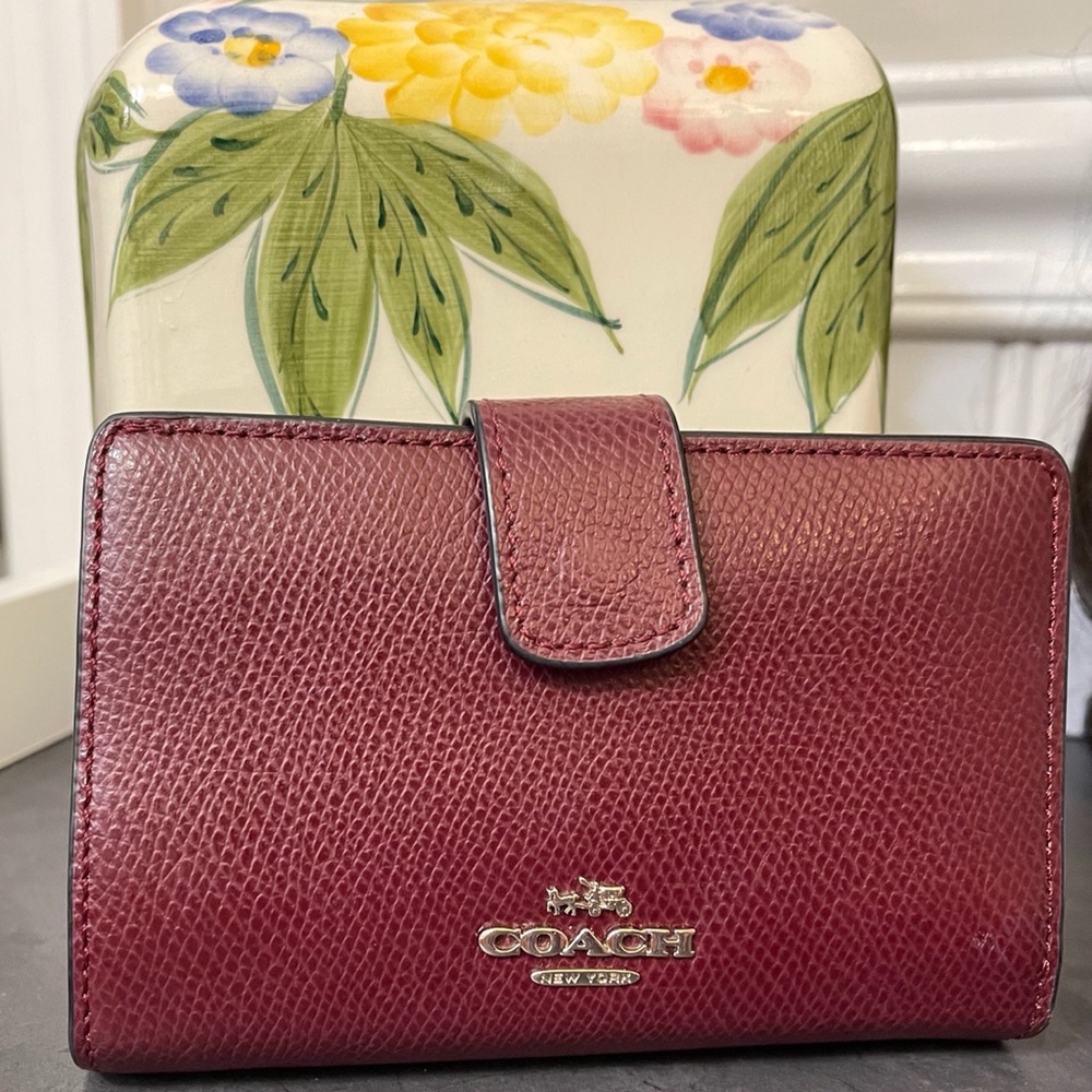 Coach Wallet Wine Color